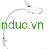 Kính lúp gắn bàn có đèn TERINO DE-7SW (phóng đại 8X và 15X, Led, màu trắng) - Hàng chính hãng