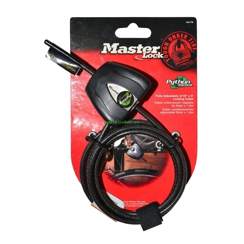 Khóa dây chuyên dụng chống cắt Master Lock USA Model 8417D