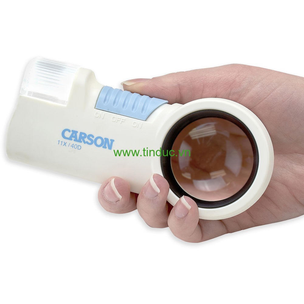 Kính lúp khuếch đại lớn có đèn Carson MagniFlash CP-40 (11x) (Hãng Carson - Mỹ)