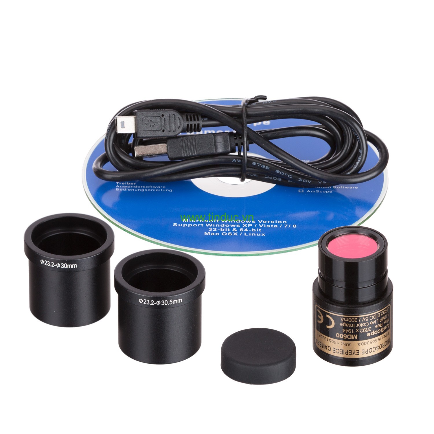 Camera màu phân giải cao AmScope MD500 CMOS USB 2.0 5MP dùng cho kính hiển vi (Hãng AmScope - Mỹ)