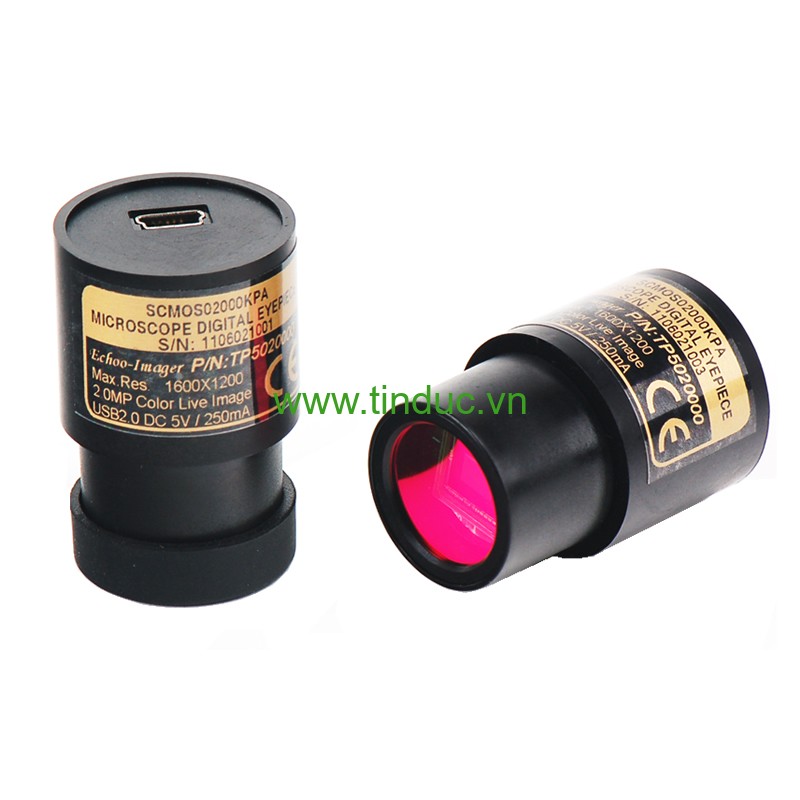 Camera màu phân giải cao Terino S500 USB 2.0, 5.1MP dùng cho kính hiển vi - Hàng chính hãng