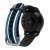Dây thay thế cho đồng hồ thông minh Q-Watch Q-90 (made in Taiwan) - màu Xanh Trắng1